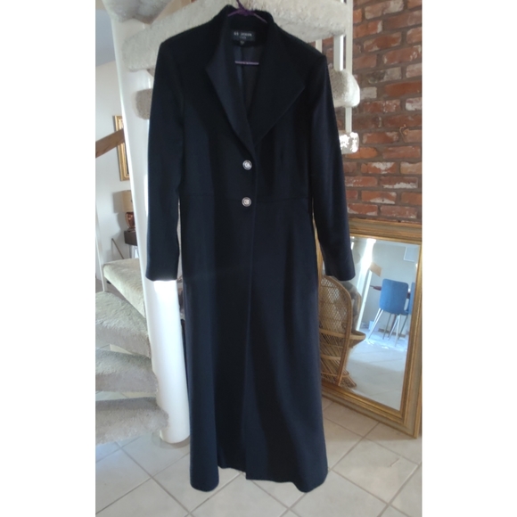 St John Black 100% wool overcoat - Picture 4 of 8